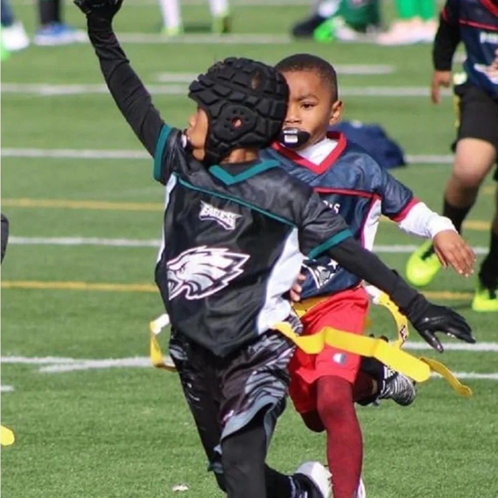 🆕 COOLOMG Soft Shell Football Helmet, small